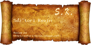 Sátori Kevin névjegykártya